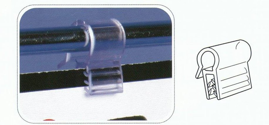 301SG Wire Flush Sign Holder : คลิปหนีบลวดตะแกรง